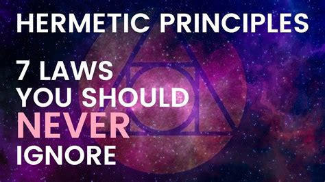 laws of hermetics